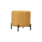 Çok Amaçlı Beyaz Metal C Sehpa Puf Seti Sarı - Görsel 3