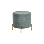 Çok Amaçlı Gold Metal Ayak C Sehpa Puf Seti Beyaz - Yeşil - Görsel 3