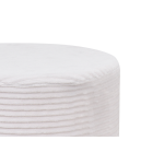 Çok Amaçlı Gold Metal Ayak C Sehpa Puf Seti Beyaz - Krem - Görsel 4