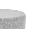 Çok Amaçlı Gold Metal Ayak C Sehpa Puf Seti Beyaz - Teddy Açık Gri - Görsel 5