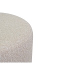 Çok Amaçlı Kestane Metal C Sehpa Puf Seti Krem-O - Görsel 5