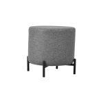 Çok Amaçlı Naturel Metal C Sehpa Puf Seti Gri - Görsel 3