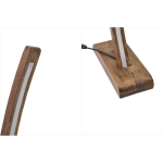 Jedi Kestane Ahşap LED Dekoratif Ayaklı Lambader Beyaz - Görsel 5