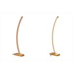 Jedi Naturel Ahşap LED Dekoratif Ayaklı Lambader Gün Işığı - Görsel 2