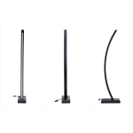 Jedi Siyah Ahşap LED Dekoratif Ayaklı Lambader Beyaz - Görsel 3