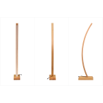 Jedi Naturel Ahşap LED Dekoratif Ayaklı Lambader Gün Işığı - Görsel 3