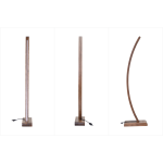 Jedi Kestane Ahşap LED Dekoratif Ayaklı Lambader Beyaz - Görsel 3