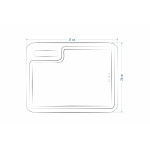 Doğal Meşe Kare Sunum - Kesme Tahtası 18mm-Yatay - Görsel 5