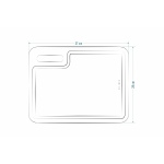 Doğal Meşe Oval Sunum - Kesme Tahtası 18mm-Yatay - Görsel 5