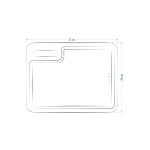 Doğal Meşe Dikey Sunum - Kesme Tahtası 18mm-Yatay - Görsel 5