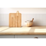 Doğal Meşe Yatay Sunum - Kesme Tahtası 18mm-Kare - Görsel 2