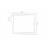 Doğal Meşe Kare Sunum - Kesme Tahtası 18mm-Kare - Görsel 5