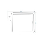 Doğal Meşe Yatay Sunum - Kesme Tahtası 18mm-Kare - Görsel 5