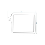 Doğal Meşe Dikey Sunum - Kesme Tahtası 18mm-Kare - Görsel 5