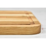 Doğal Meşe Oval Sunum - Kesme Tahtası 18mm-Oval - Görsel 4