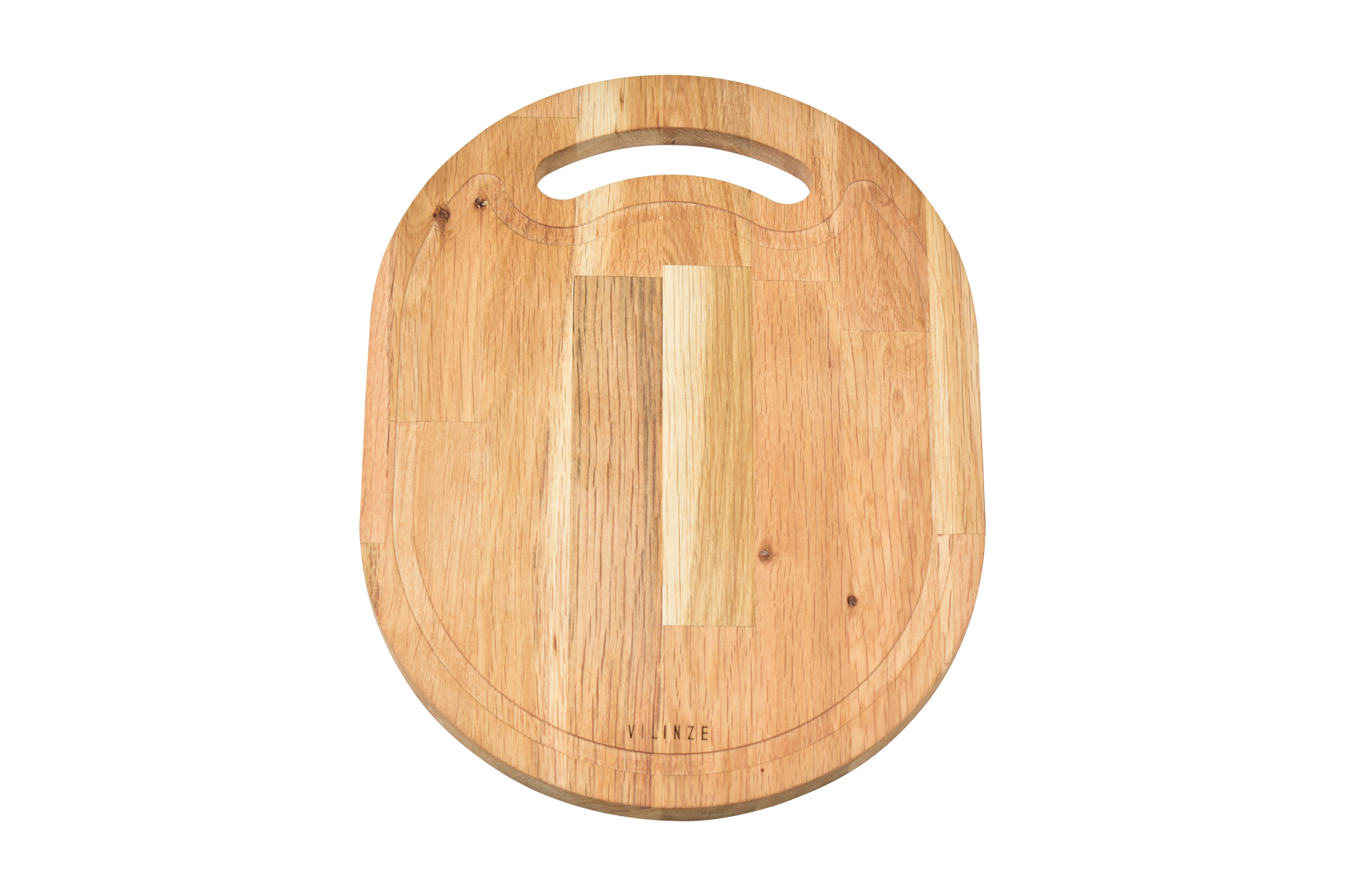 idea-soft-kesme-tahtasi5 Doğal Meşe Yatay Sunum - Kesme Tahtası 18mm-Oval - Görsel 1