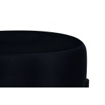 Otto Fonksiyonel Siyah Ayak Sehpalı Yuvarlak Siyah Puf Kestane - Görsel 2