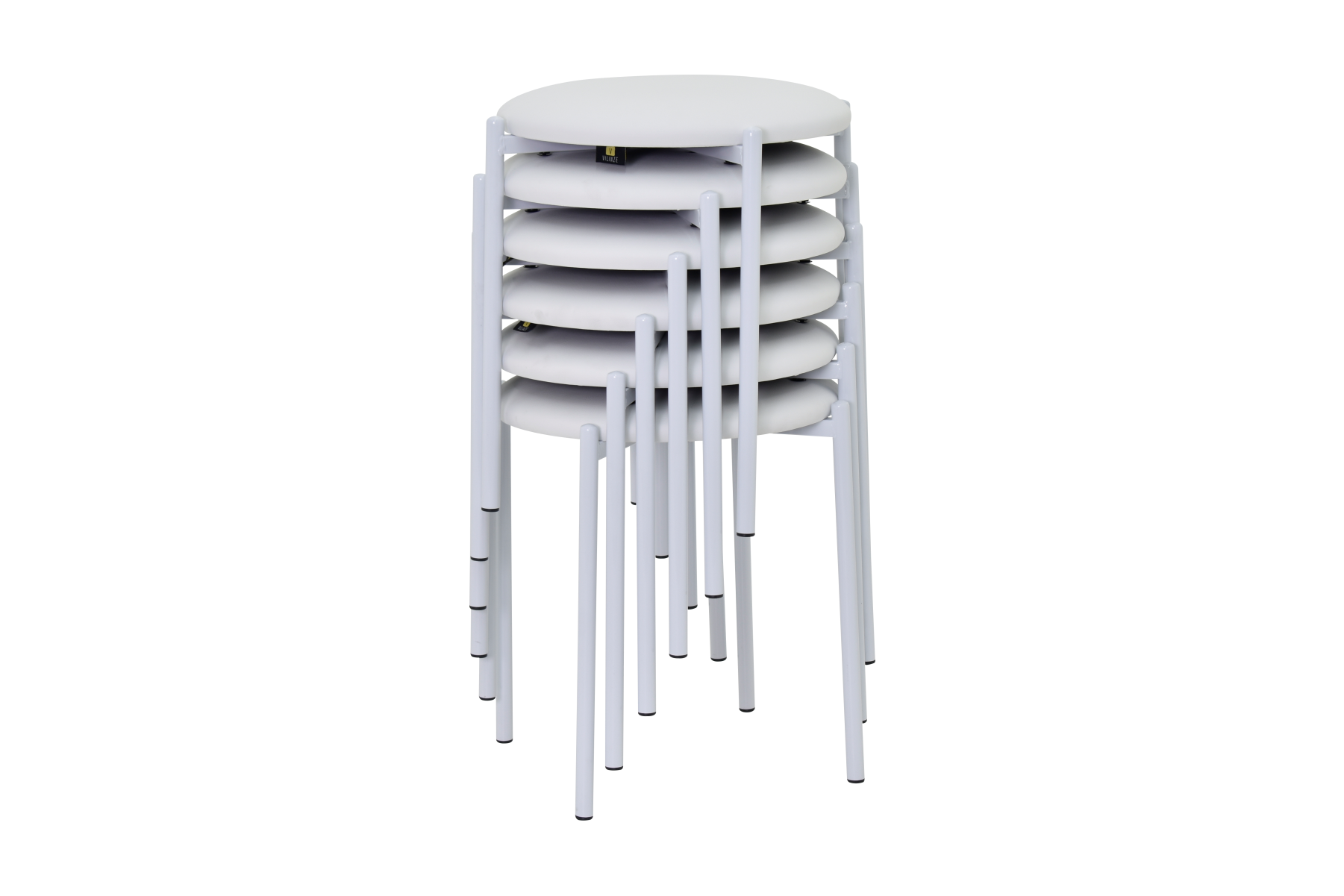 idea-soft-nil-tabure-beyaz-ayak-deri-trendyol1 Nil Beyaz Metal Ayak Deri İstiflenebilir Mutfak-Balkon Taburesi Beyaz - 6 Adet - Görsel 1