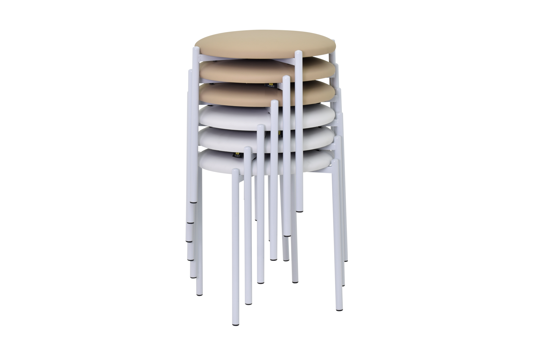 idea-soft-nil-tabure-beyaz-ayak-deri-trendyol11 Nil Beyaz Metal Ayak Deri İstiflenebilir Mutfak-Balkon Taburesi 6 Adet - Karışık 1 - Görsel 1