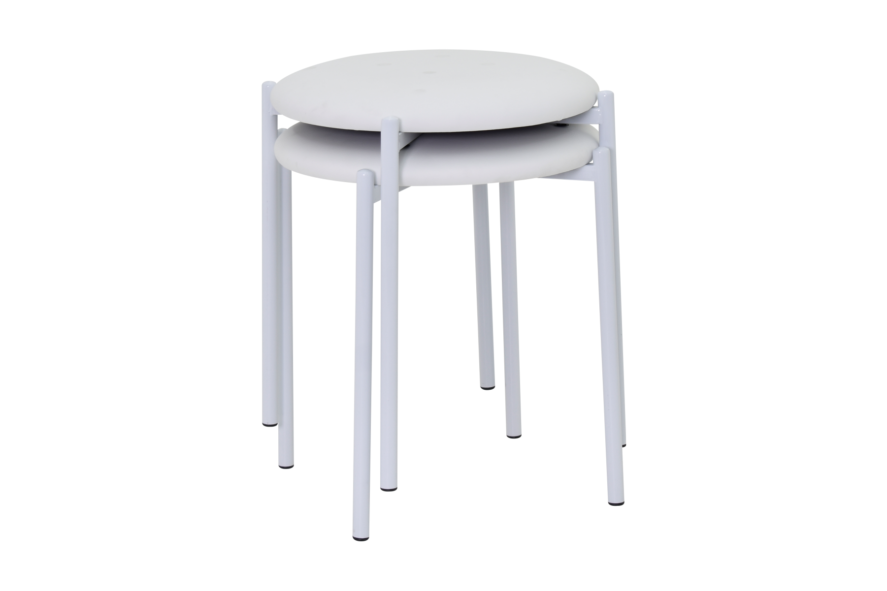 idea-soft-nil-tabure-beyaz-ayak-deri-trendyol3 Nil Beyaz Metal Ayak Deri İstiflenebilir Mutfak-Balkon Taburesi Beyaz - 2 Adet - Görsel 1