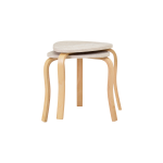 Papatya Naturel Ayak Ahşap Çok Amaçlı Zigon Tabure Traverten - 2 Adet - Görsel 2