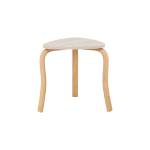 Papatya Naturel Ayak Ahşap Çok Amaçlı Zigon Tabure Traverten - 3 Adet - Görsel 3