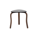 Papatya Kestane Ayak Ahşap Çok Amaçlı Zigon Tabure Siyah - 4 Adet - Görsel 3