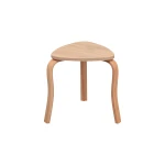 Papatya Naturel Ayak Ahşap Çok Amaçlı Zigon Tabure Naturel - 2 Adet - Görsel 3