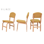 Ege Naturel Ayak Ahşap Sigma Sandalye Sarı - Görsel 2