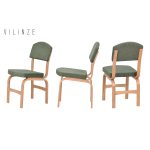 Ege Naturel Ayak Ahşap Sigma Sandalye Yeşil - Görsel 2