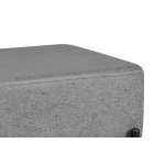 Ege Fonksiyonel Siyah Ayak Antrasit Sehpalı Kare Puf Gri - Görsel 2