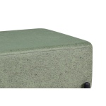 Ege Fonksiyonel Siyah Ayak Antrasit Sehpalı Kare Puf Yeşil - Görsel 2