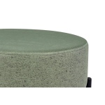 Otto Fonksiyonel Siyah Ayak Kestane Sehpalı Yuvarlak Puf Yeşil - Görsel 2