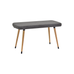 Dino Ahşap Ayak Gri Teddy Mutfak Masası Bankı Naturel