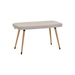 Dino Ahşap Ayak Bej Teddy Mutfak Masası Bankı Naturel