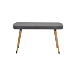 Dino Ahşap Ayak Gri Teddy Mutfak Masası Bankı Naturel - Görsel 2