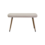 Dino Ahşap Ayak Bej Teddy Mutfak Masası Bankı Kestane - Görsel 2