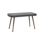 Dino Ahşap Ayak Gri Teddy Mutfak Masası Bankı Kestane