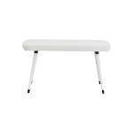 Dino Ahşap Ayak Beyaz Teddy Mutfak Masası Bankı Beyaz - Görsel 2