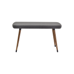 Dino Ahşap Ayak Gri Teddy Mutfak Masası Bankı Kestane - Görsel 2