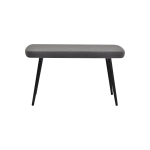 Dino Ahşap Ayak Gri Teddy Mutfak Masası Bankı Siyah - Görsel 2