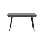 Dino Ahşap Ayak Gri Teddy Mutfak Masası Bankı Siyah - Görsel 2