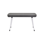 Dino Ahşap Ayak Gri Teddy Mutfak Masası Bankı Beyaz - Görsel 2