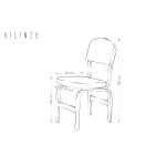 Ege Naturel Ayak Ahşap Teddy Sandalye Beyaz - Görsel 4