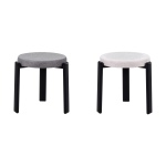 Teras Siyah Metal Ayak İstiflenebilir Mutfak-Balkon Taburesi Karışık 1 - 4 Adet - Görsel 2