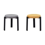 Teras Siyah Metal Ayak İstiflenebilir Mutfak-Balkon Taburesi Karışık 5 - 4 Adet - Görsel 2