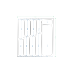 Vilinze Çekmece İçi Kaşıklık 45x45 cm - Görsel 5