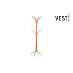 Vesti Ahşap Ayaklı Portmanto Elbise Askılığı Naturel - 6 Kollu - Görsel 2