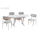 Venüs Sandalye Afyon Mutfak Masası Takımı - 80x140 cm - Görsel 4