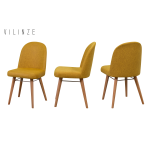 Mara Ahşap Ayak Sigma Sandalye Sarı - Naturel - Görsel 2